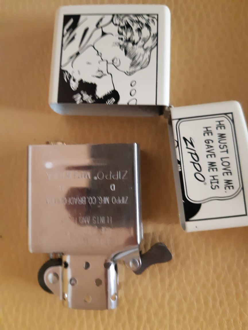 bricheta Zippo originală nouă cutie he gave me his zippo  legend cadou