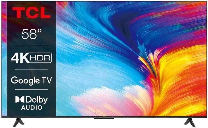 Televizor TCL LED , 146 cm, Smart Google TV, 4K Ultra HD, Clasa E