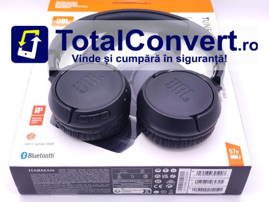Casti bluetooth JBL Tune 520BT, Garantie 24 luni | #D87947