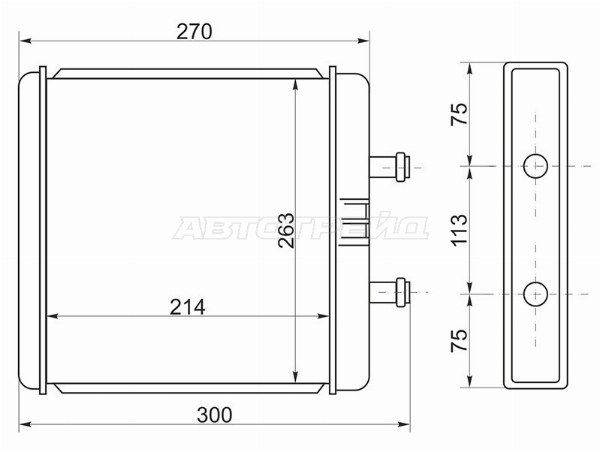 Радиатор отопителя салона Iveco Daily