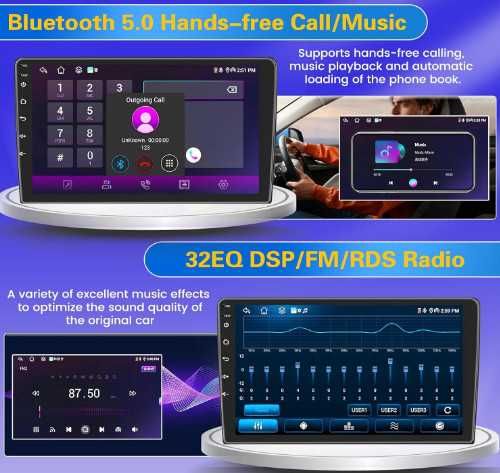FULUKU мултимедия за кола, 4+64GB, Android 13, Carplay/Android Auto