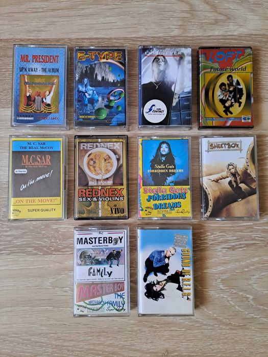 Lot 10 casete Eurodance anii '90 - Loft, Eurogroove, Masterboy, E-Type