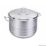 Oala cu capac din inox, 28x17cm 10litri, compatibila cu toate tipurile