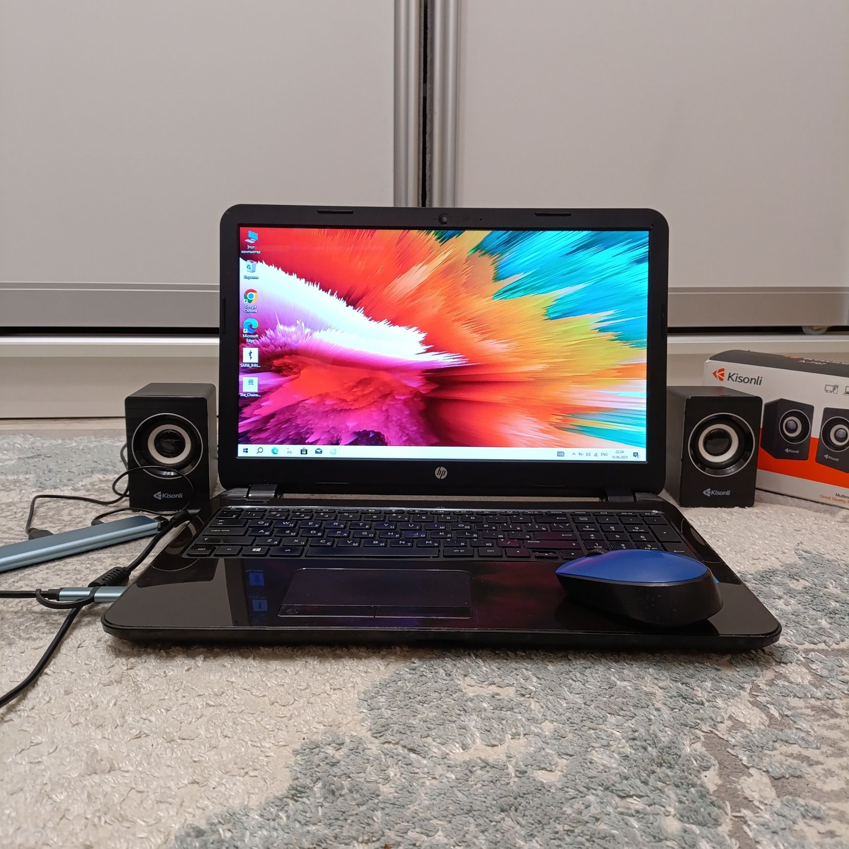 Notebook HP 15.6/500GB/OZU-4GB/Windows 10/Для учебы и работы!