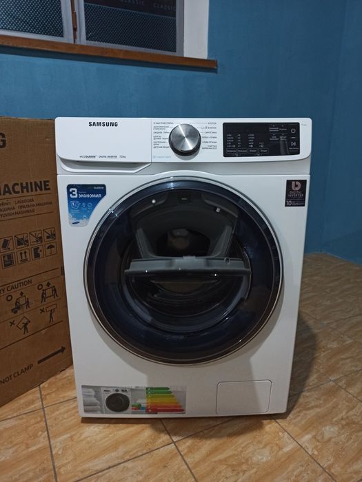 Стиралный Samsung EcoBubble Стиралка автомат Сенсорный экран Стиралная