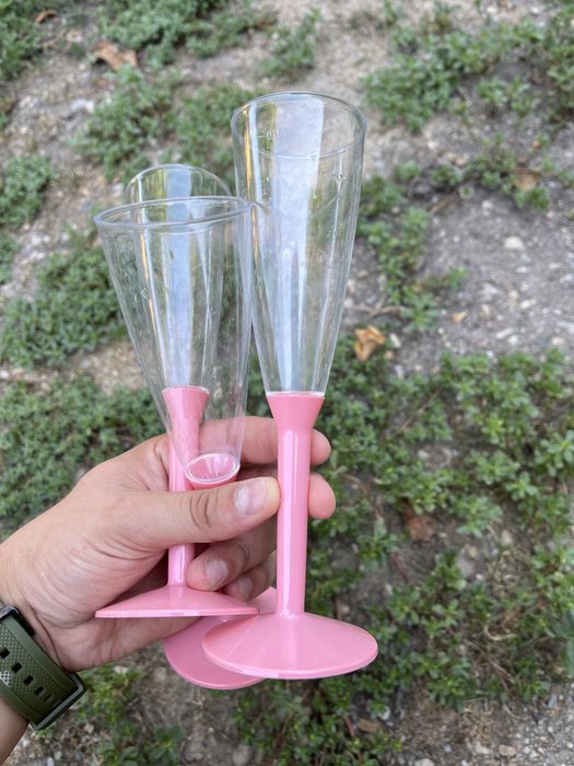 Pahare sampanie unica folosinta