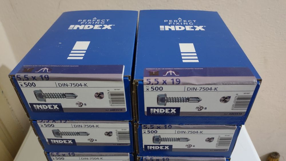 Autoforante, autofiletante, holsuruburi 5,5 / 19 mm , cap hexagonal