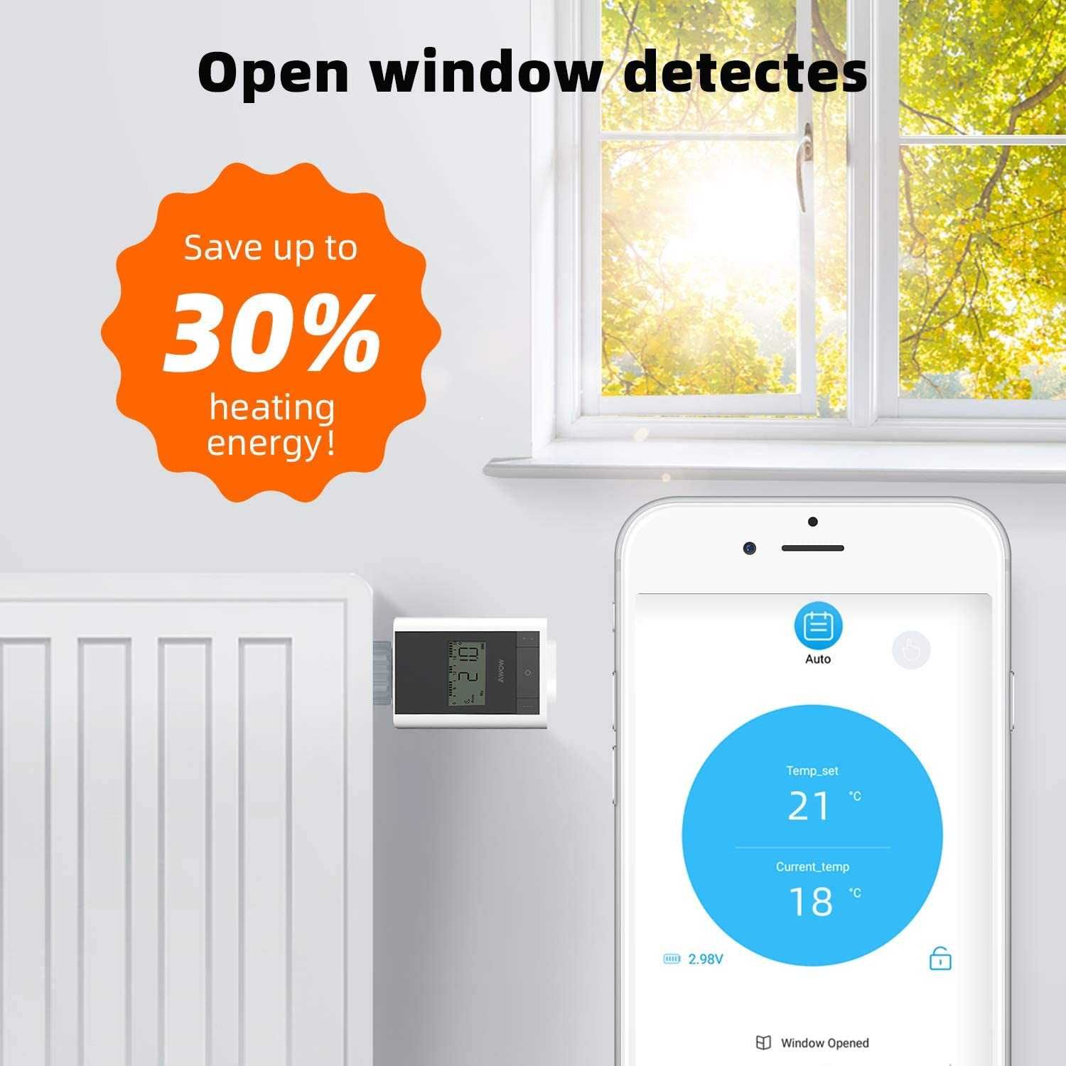 AWOW Tuya ZigBee 3.0 Smart  Thermostat  Radiator - PREȚ BOMBA!!!