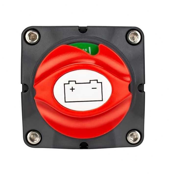 Въртящ се ключ маса / прекъсвач на акумулатор – 12–48V, 275A, IP66