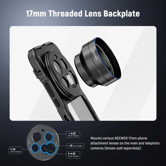 NEEWER PA091 Phone Video Photo Cage Kit Xiaomi 15 Ultra