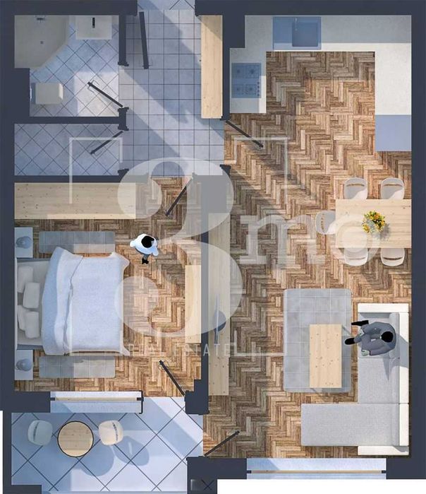 Продава се Двустаен апартамент в София, Дружба 2 - 66 кв.м за 2850 €/кв.м - Снимка #5