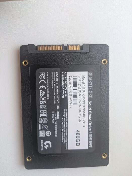 SSD 480gb Gigabyte