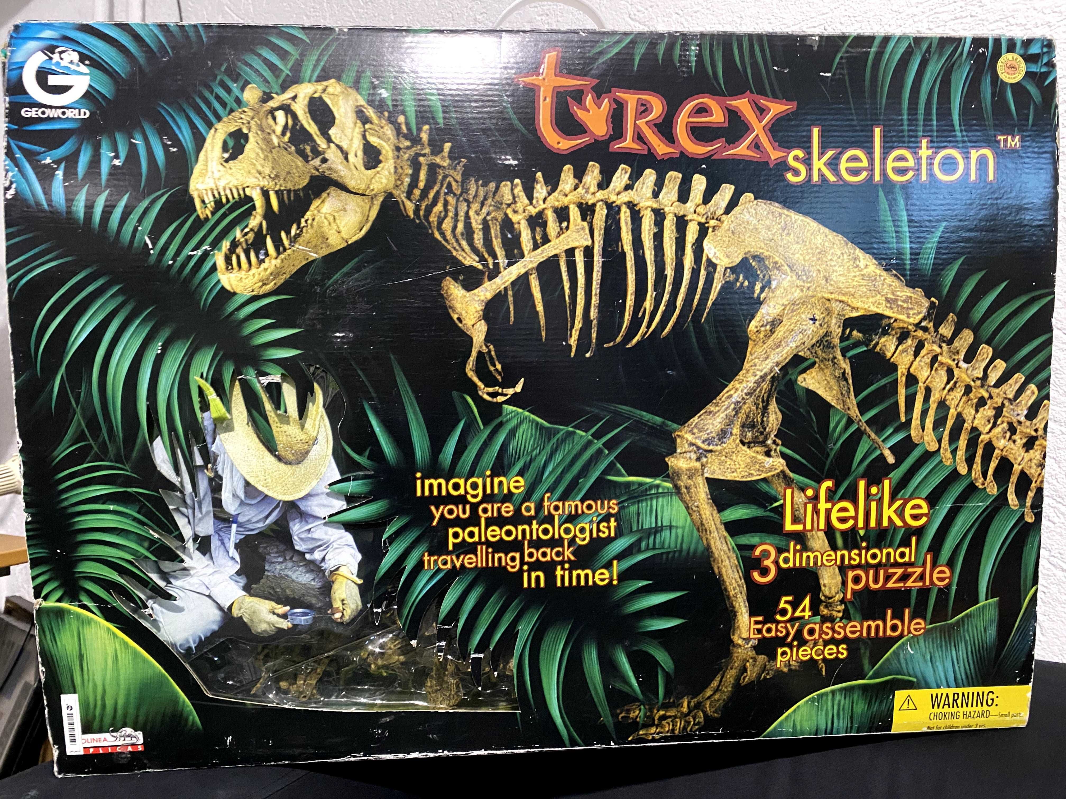 3D T Rex Skeleton Lungime 110 cm