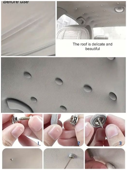 set 80 Capse reparatii plafon tavan cazut auto