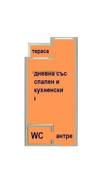 Едностаен апартамент в кв . Меден Рудник, гр. Бургас