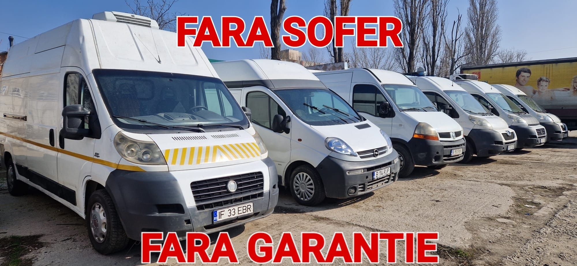 Inchirieri dube / inchirieri autoutilitare  fara garantie fara sofer