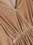 Rochie catifea aurie