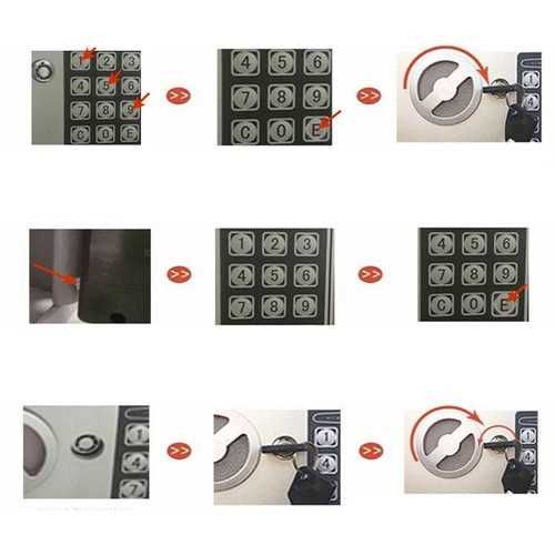 Сейф Капацитет 10L, Метален сейф за пари, Електронно заключване + Ключ