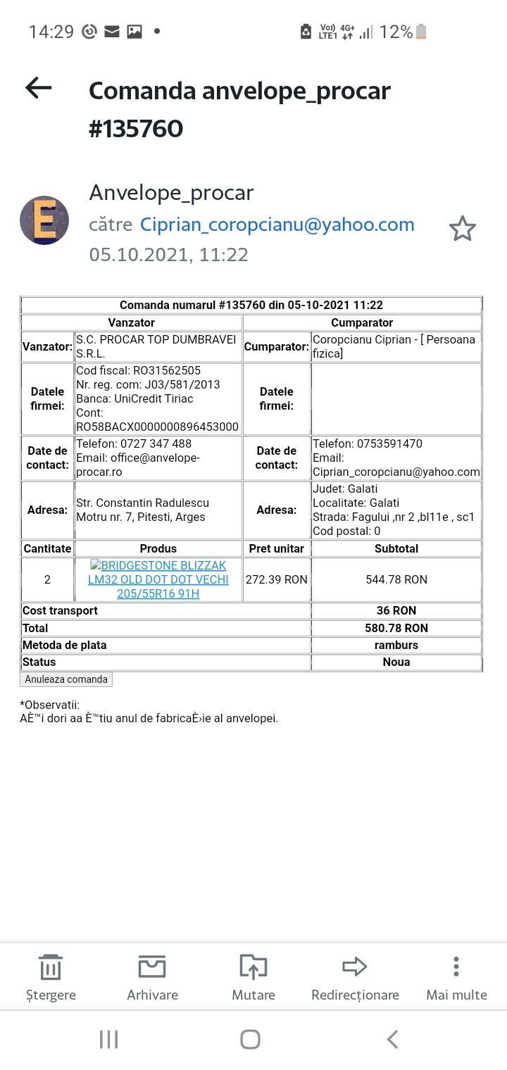 Jante și anvelope iarna   Skoda Octavia 225 50 16