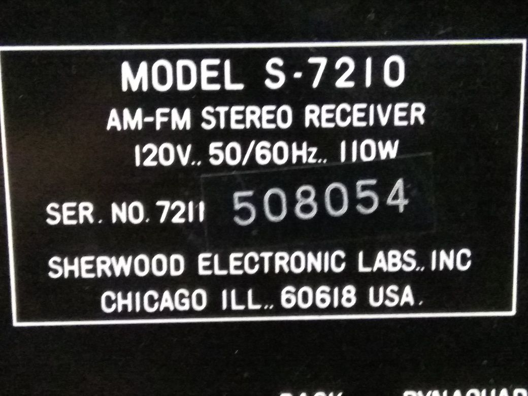 Ресивер Sherwood s-7210.