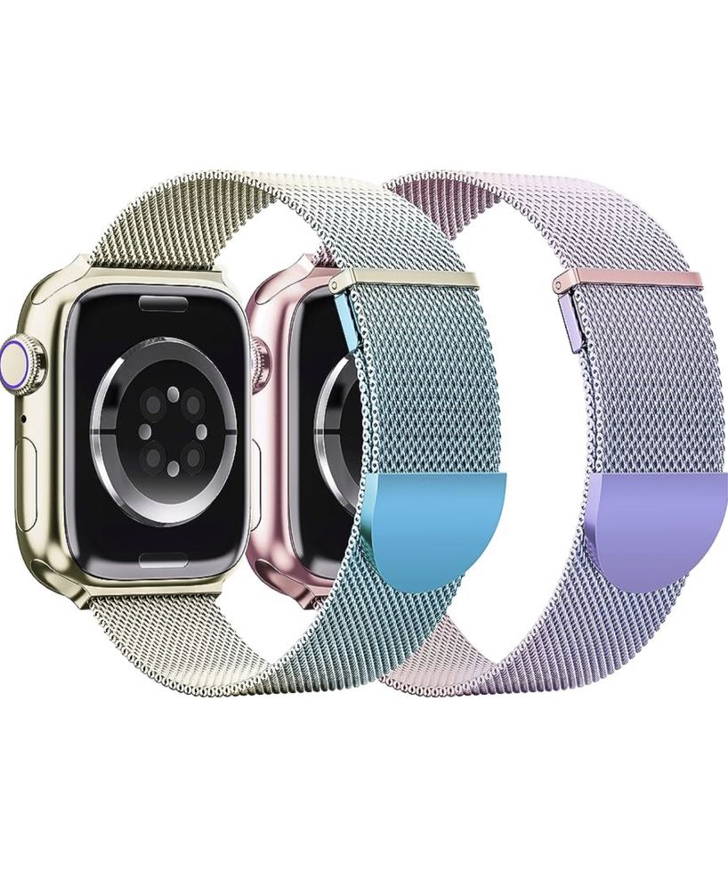 Curea Metalica Slim Milanesse Loop Compatibila Ceas Apple Watch