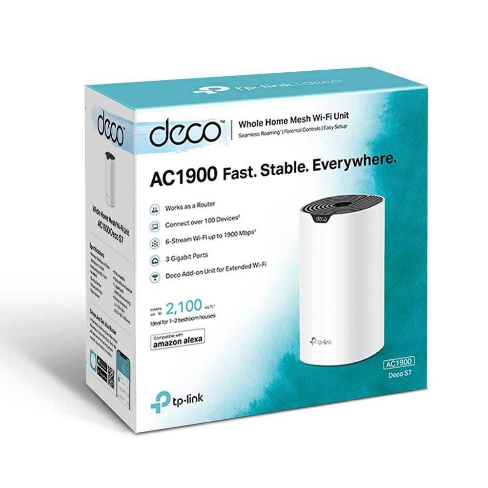 Wi-Fi роутер TP-Link  	Deco S7(1-Pack) AC1900