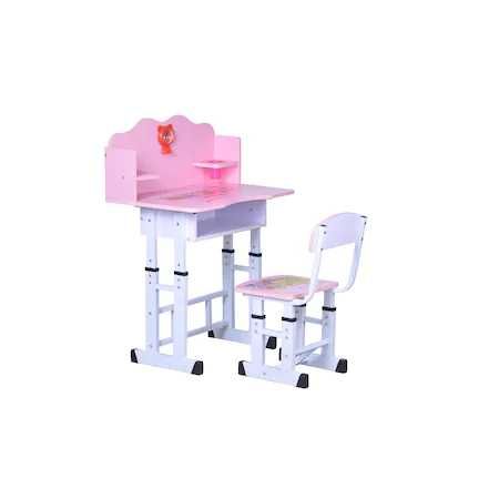 Set birou copii Unic Spot cu scaun, Roz
