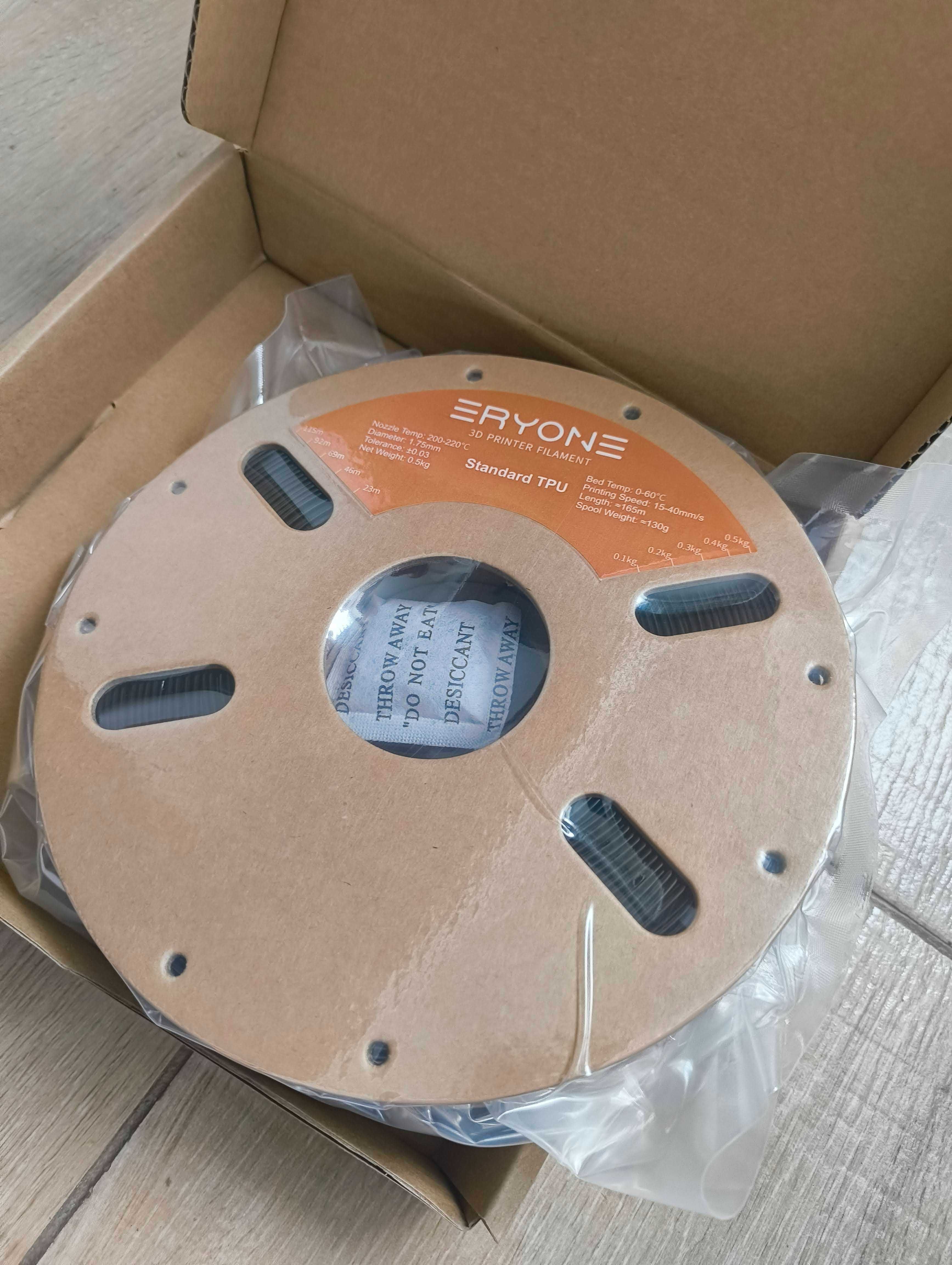 TPU филамент Eryone Black 0.5kg