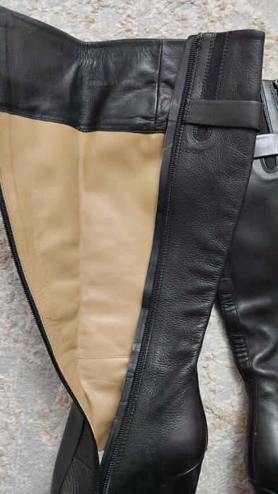 Ботфорды , сапоги натуральная кожа