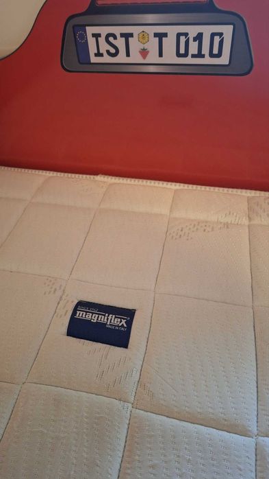 Детско легло-кола Race Cup с приятел/червено + матрак Magniflex silver