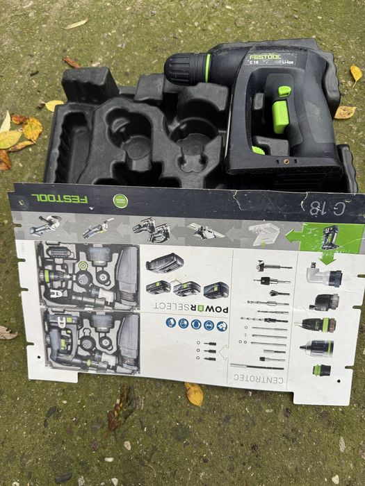 Винтоверт, бормашина festool c18