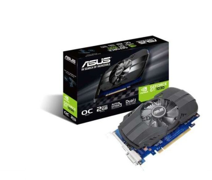 Asus placa video pci-ex16x nvidia gt 1030 2gb ddr5 oc PH-GT1030-O2G