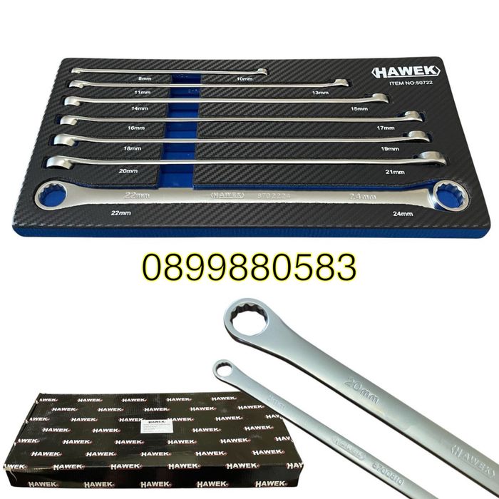 удължени звезди 8-24 мм 7 части HAWEK