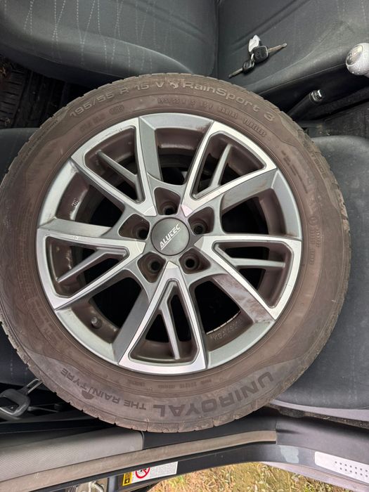 Jante 5x100 VW Polo + Cauciucuri de vara