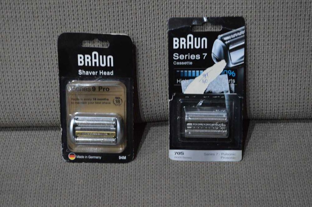 Capuri masni de ras BRAUN Seria 9 94M si Seria 7 Pulsonic 70S noi