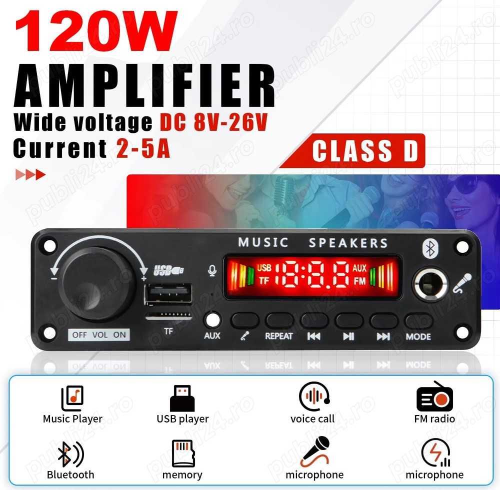 Modul decodor Bluetooth cu telecomanda, amplificator integrat 2 modele