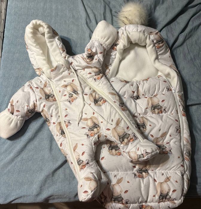 Конверт зимний новорожденного