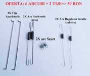 Set arcuri acceleratie/regulator motosapa Ruris 7000/6500 Honda GX 200