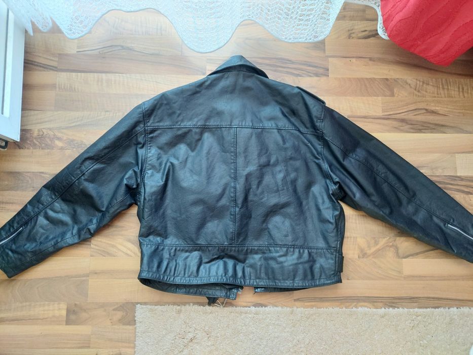 Geaca de piele vintage,model chopper,moto,rock