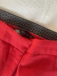 Pantaloni eleganți damă S roșii