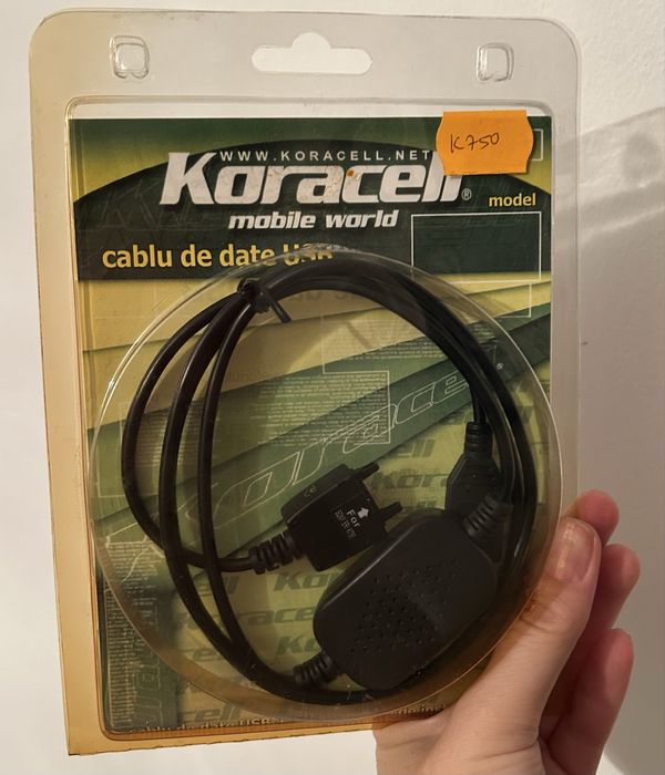 Cablu de date USB Koracell pentru Sony Ericsson K750 – Nou, sigilat