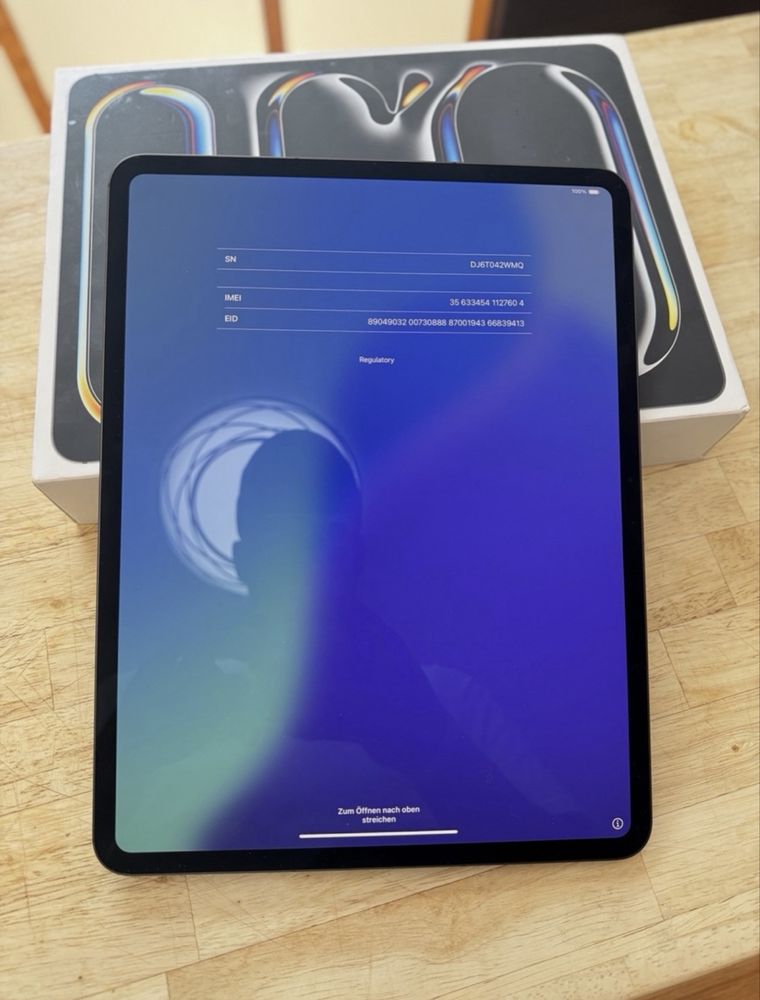 iPad Pro 13 inch M4 256GB 100% batarey