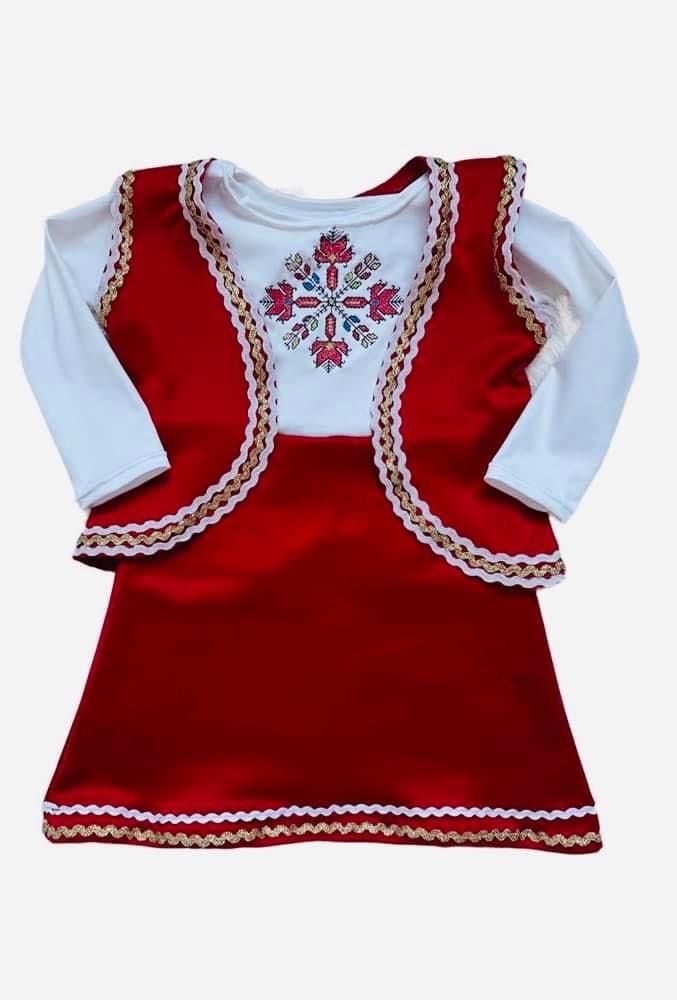 Бебешка рокля с шевица / народна носия за момиче