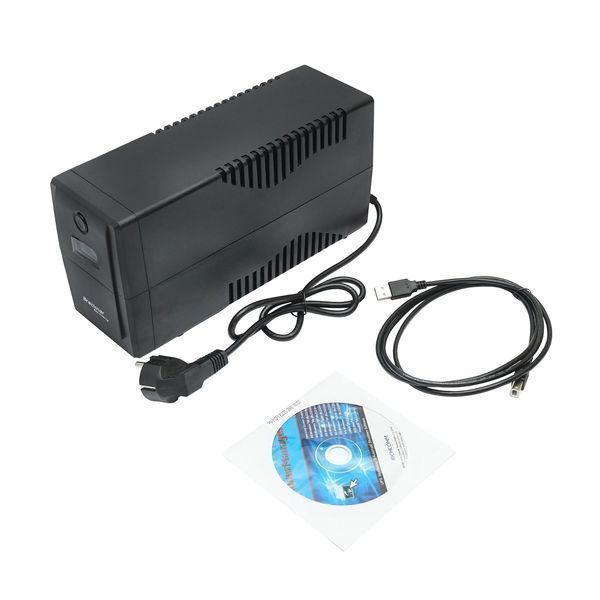 Ups устройство 800va/480w с 9ah батерия и 2 гнезда шуко, lcd, usb, avr