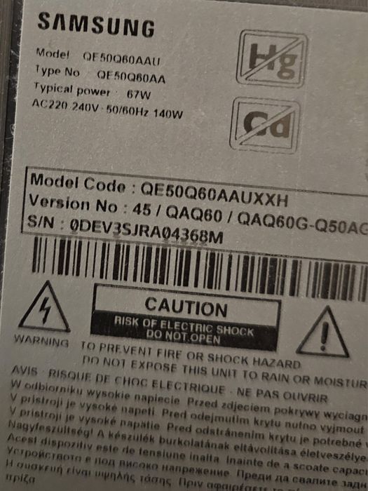 Televizor Smart TV Samsung 125 defect QE50Q60AAU