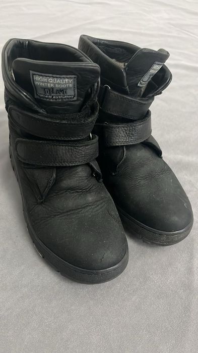 Продам зимние ботинки кожа