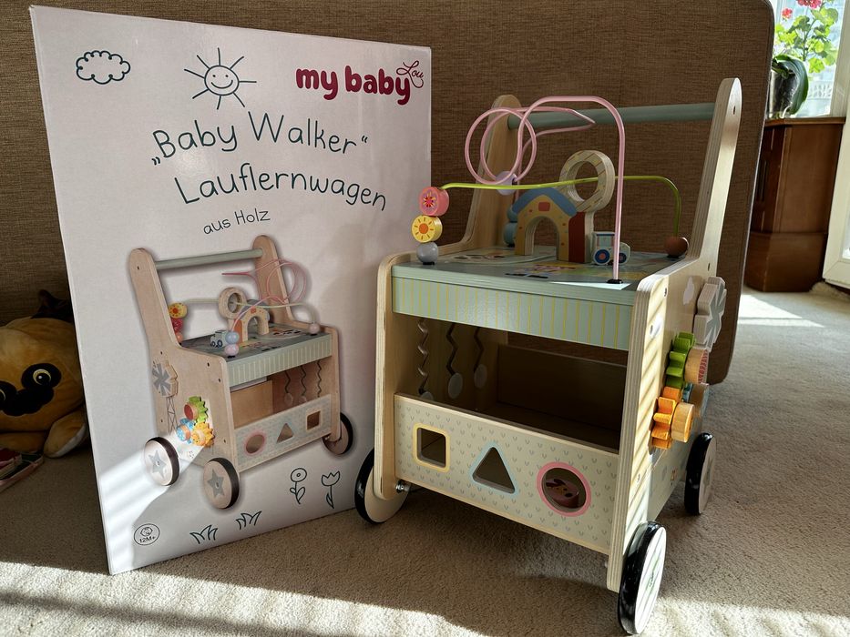 Дървена проходилка с активности