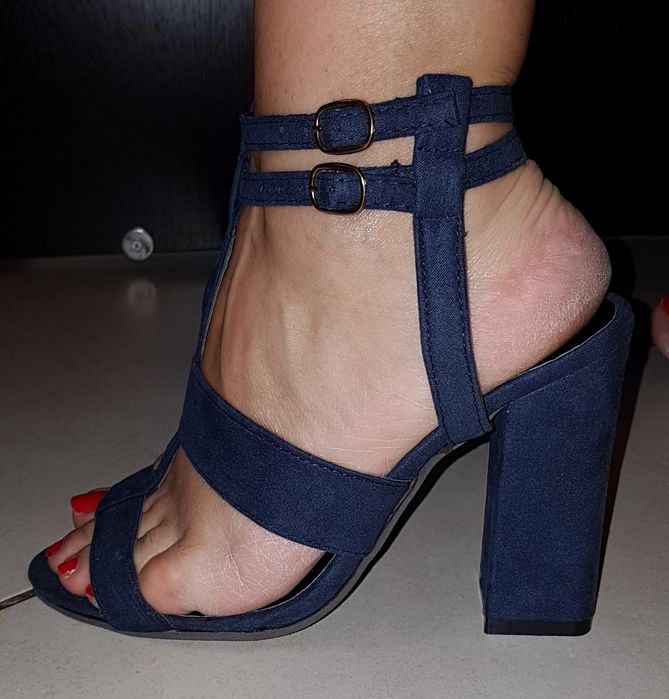 Sandale dama bleumarin noi 38