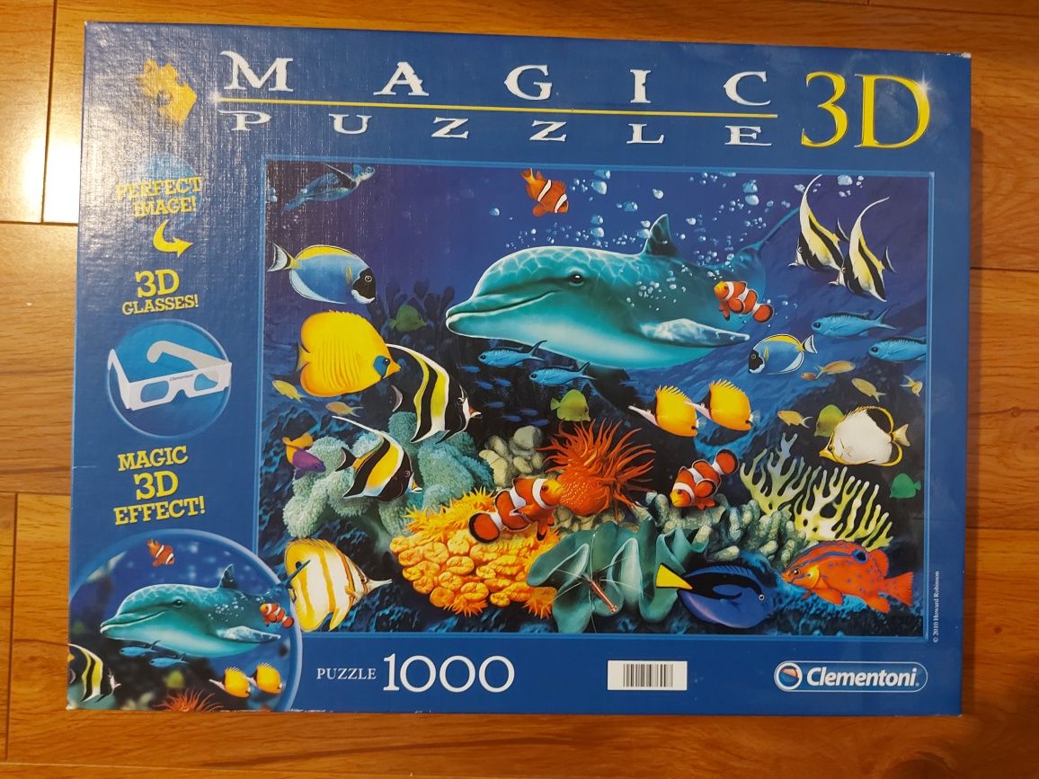 Puzzle 3D Clementoni Delfin, 1000 piese