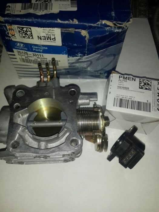 Дроссель заслонка и датчик пол.дросс.заслонки для двигат. D4B (Хюндай)